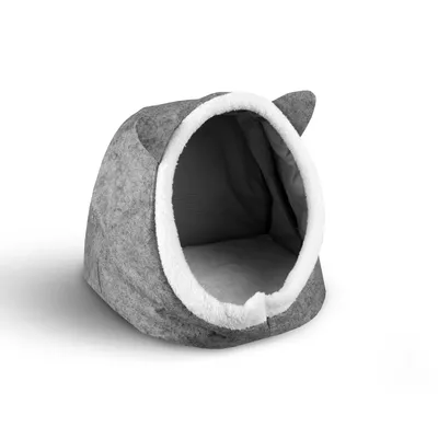 Image de Cave pour chats et chiens 34x40x35 cm diff. Couleurs Gris