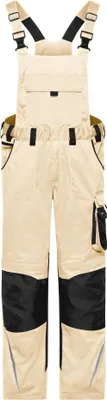 Produktbild von Workwear Pants with Bib - STRONG - stone/black, Gr. 106