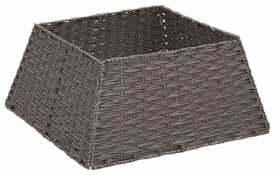 Imagen del producto de vidaXL Adorno para árbol de Navidad, cuadrado, gris, 70 x 70 x 28 cm