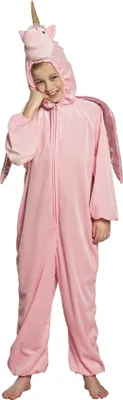 Produktbild von B88062-140 rosa Kinder Mädchen Jungen Einhorn Overall-Kostüm bis max.140 cm Körpergröße