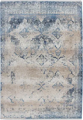 Produktbild von Antigua 500 Creme / Blau 200cm x 290cm
