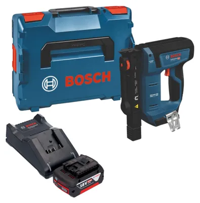 Produktbild von Bosch GTH 18V-14 Akku Holzklammerer 18 V 10,6 x 6 - 14 mm Brushless + 1x Akku 5,0 Ah + Ladegerät + L-Boxx