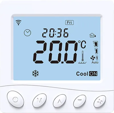 Produktbild von Fussbodenheizung und Geblaesekonvektor fuer 2-Rohr-System Thermostat WIFI/485 Modbus Intelligenter Thermostat mit Anwendung und Sprachsteuerung Programmierbarer Thermostat mit 3,2-Zoll-LCD-Display