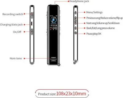 Obrázek produktu pro Elegantní digitální diktafon Q22 (16GB)