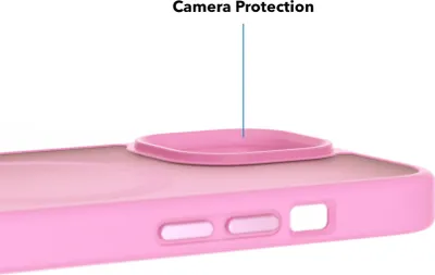 Productafbeelding van AlzaGuard matte hoesje, compatibel met MagSafe, voor iPhone 15, in de kleur lavendelroze