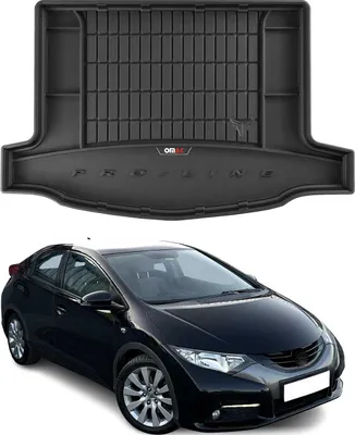 Image de Tapis de Coffre pour Honda Civic 2011-2017 TPE Noir