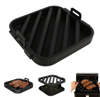 Silikon-Backform für Airfryer, 2-in-1, Ø 20-26 cm, spülmaschinengeeignet
