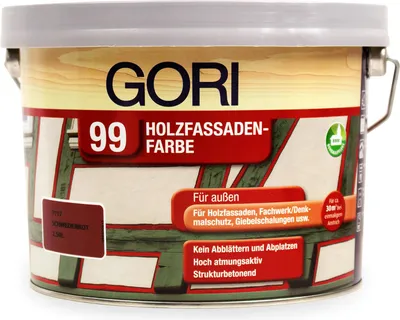 Produktbild von 2,5L Gori 99 Schwedenrot 7117 Holzfassaden-Farbe Wetterschutzfarbe
