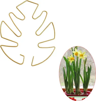 Produktbild von 4 Stück Pflanzenstütze Monstera Blatt, Pflanzenstütze,14x16cm Dekorative Rankgitter für Kletterpflanzen,pflanzenstütze Pflanzen Halter Monstera für Zimmerpflanzen im Freien