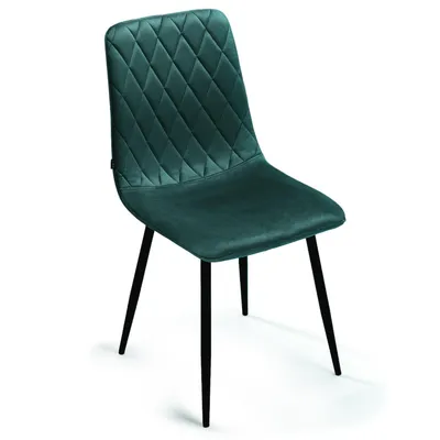 Produktbild von Lina® Elisia Esszimmerstuhl im modernen Design - Samt - Bequemer Stuhl für Ihr Esszimmer, hochwertiger Stoff, ergonomische Form - 1er Set - Grün