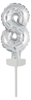 Image de Amscan 9912692, ballon en forme de jouet, en aluminium, argenté, lot de 5