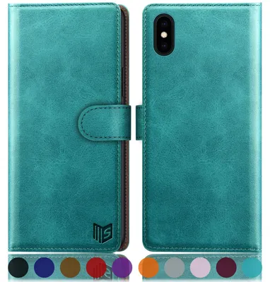 Image de Étui portefeuille pour smartphone avec protection antivol et compartiments pour cartes
