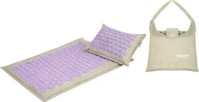 Image de Tapis d'acupression à picots Neo-Sport NS902- gris lavande