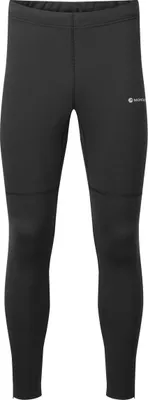 Schwarze Thermo-Leggings "Slipstream Thermal Tights - Reg Leg" von Montane für Herren.
