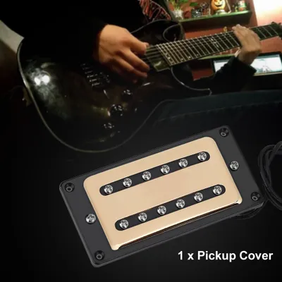 Immagine prodotto di Copertura per pickup, copertura per pickup per chitarra, copertura per pickup in metallo, copertura per humbucker, copertura per pickup per chitarra elettrica