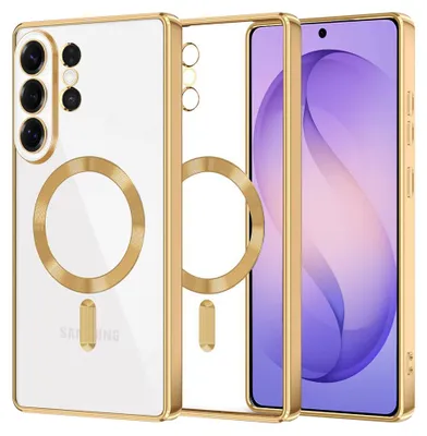 Produktbild von Techsuit – Luxury Crystal MagSafe-Hülle für Samsung Galaxy S26 Ultra – goldfarben