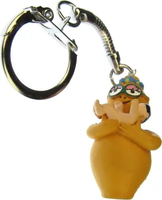 Produktbild von Barbapapa Barbaletta mit Baby Schlüsselanhänger Miniblings gelb Babysitter