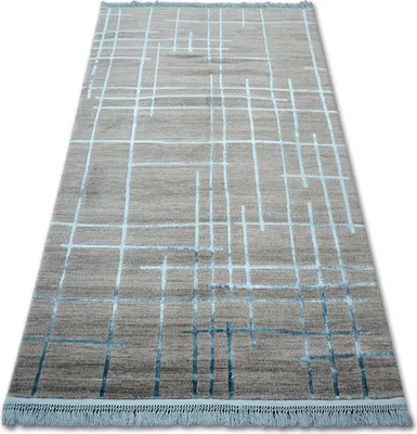 Produktbild von Teppich ACRYL MANYAS 191AA Grau/Blau Franse Blau 160x230 cm