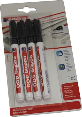 Produktbild von Marker Edding 400 Schwar 4St