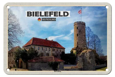 Produktbild von Blechschild Städte Berlin Hauptstadt Sparrenburg 12x18cm Dekoration