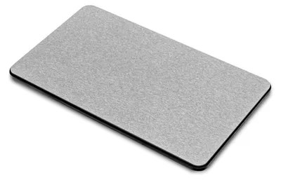 Abtropfmatte aus Trockenstein, 37,4 x 22,4 cm, grau, Antirutsch