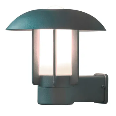 Immagine prodotto di Konstsmide Heimdal  Applique in alluminio verniciato argento con vetro opalino