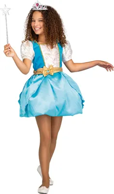 Immagine prodotto di costume da principessa magica 2 in 1 per bambine 5-6 anni (110-122 cm)