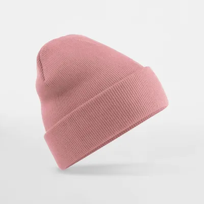 Image de Beechfield Bonnet tricoté unie pour adulte BC3954 (Taille unique) (Rose)