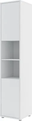 Produktbild von MEBLINI Schrank für Schrankbett Bed Concept - Hochschrank mit Ablagen und Fächern - Nachttisch - BC-08 - Weiß Matt