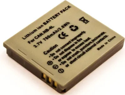 Produktbild von Akku für Canon Digital IXUS i Zoom Li-Ion 3,7 Volt 750 mAh grau.