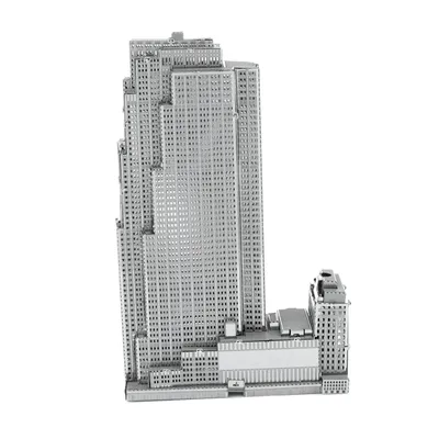 Zdjęcie produktu dla Metal Earth Fascinations, 30 Rockfeller Plaza 3D Metall Puzzle, Konstruktionsspielzeug, Lasergeschnittenes Modell