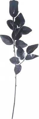 Produktbild von Künstliche Gothic Rose schwarz als Halloween Dekoration