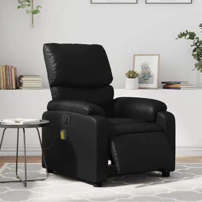 Produktbild von Massagesessel Fernsehsesel Elektrisch Schwarz Kunstleder 3204879