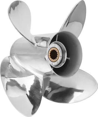 Zdjęcie produktu dla 4-łopatowa śruba zaburtowa ze stali nierdzewnej 13 x 19 Rh Pitch do silników Yamaha 50-130 KM