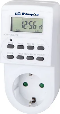 Obrázok produktu pre Orbegozo 8436044530487, Týždenný časovač, Biela, Digitálny, LCD, Tlačidlá, 3600 W