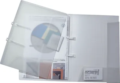 Produktbild von Schnellhefter A4 mit 2 Einschlagklappen transparent Packung mit 20 Stück