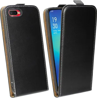 Image de cofi1453® Flip Case compatible avec le téléphone portable Oppo RX17 Neo Etui à rabat vertical Housse de protection à rabat Noir