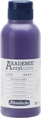 Produktbild von Brillantviolett 250ml Flasche Acrylfarbe - AKADEMIE Acryl - Schmincke 23 440 027