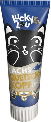 Image de Lucky Lou BOUILLONS - Friandises crémeuses pour chats, sans céréales & sans sucre, friandises pour chats riches en vitamines en tube refermable de 100g