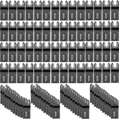 Produktbild von 100x Sägeblatter Oszillierende Feinsägeblätter Multitool Segmentsägeblatt