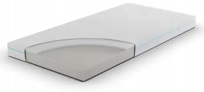 Matratze 70 x 160 cm H1/H2, Kaltschaum-Matratze mit Gedächtnisschaum, Bezug, beidseitig – Cloudi