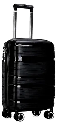 Image de Valise de voyage avec roulettes multidirectionnelles et poignées ergonomiques, bagage à main (20 pouces)