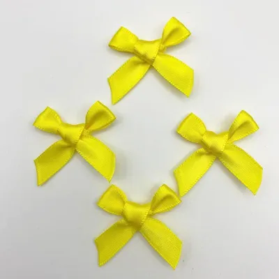 Mini-Satin-Schleifen, 100 Stück, 3,5 cm, Polyester, Bastelzubehör
