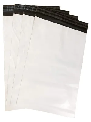 100 Folien-Versandtaschen 38x52 cm, extra dick, weiß