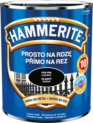 Zdjęcie produktu dla Hammerite Emalia Błyszcząca Czarna 0,7l