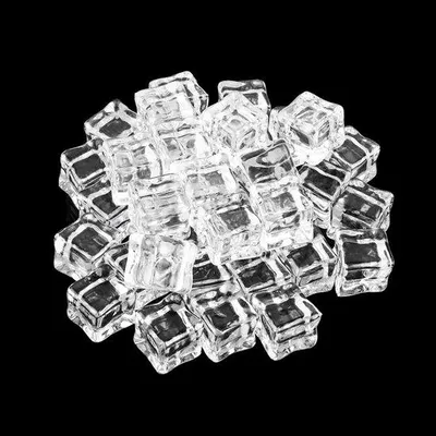 Productafbeelding van 200 Stuks Decoratieve IJsblokjes - Herbruikbare Kunstplastic IJsblokjes voor Decoratie