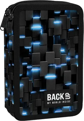 Produktbild von BackUp Doppelkammer-Federmäppchen mit Zubehör