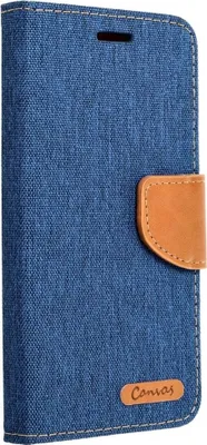 Produktbild von König Design Hülle kompatibel mit Huawei P8 Lite Kunstleder Handyhülle - Handy Case Blau