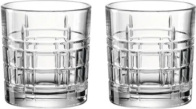 Image de montana Verre à boire :square Lot de 2, verres à whisky, tumbler, verre sodocalcique, transparent, 320 ml, 040838