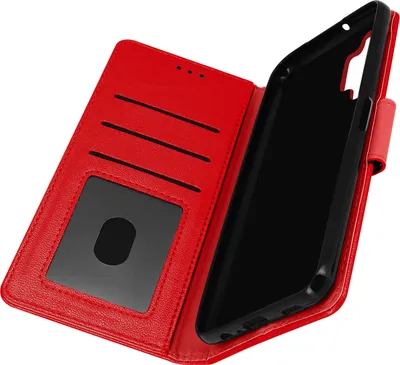 Produktbild von Avizar, Klapphülle mit Portemonnaie und Standfunktion für Samsung Galaxy A32 5G, Rot